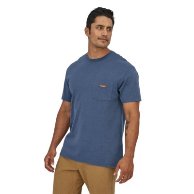 Футболка Patagonia M's Work Pocket Tee Shirt stone blue 53396 SNBL