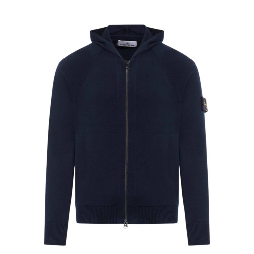 Кардиган Stone Island Knit with hood STONE ISLAND Blu 8015547B2 V0020