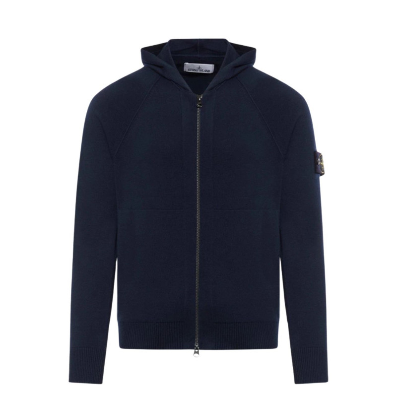 Кардиган Stone Island Knit with hood STONE ISLAND Blu 8015547B2 V0020