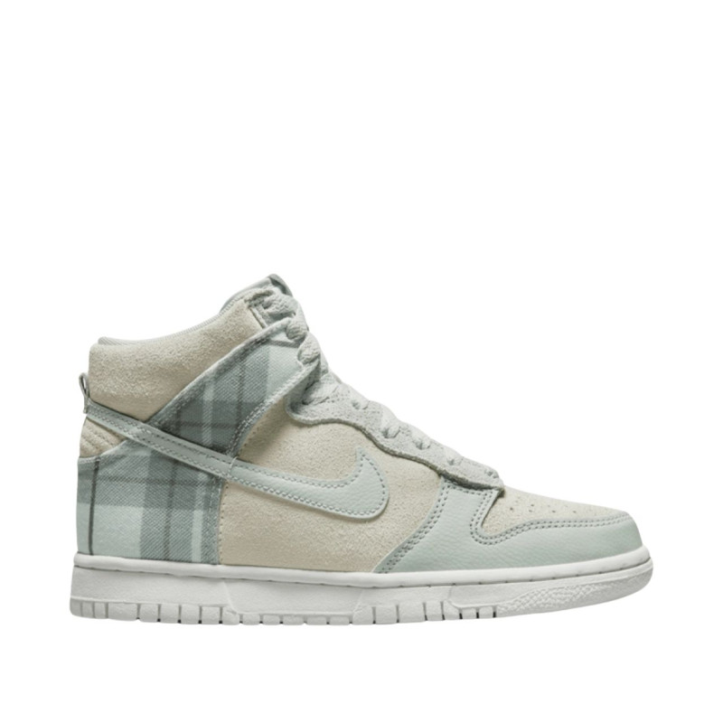 Кросівки чоловічі Nike Dunk Hi Se Plaid Mint Foam Beige Dv1724-100