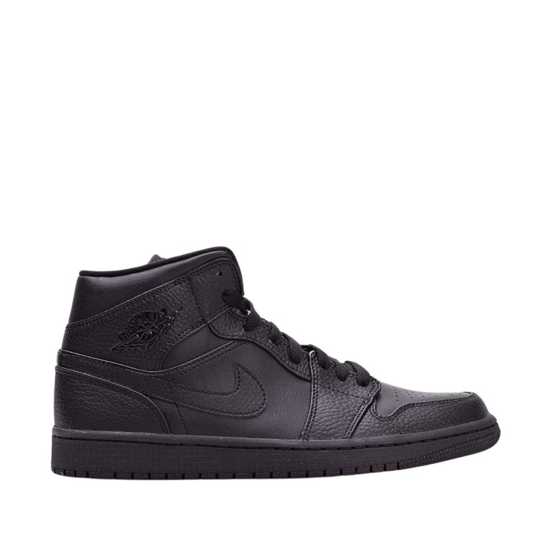 Кросівки чоловічі Air Jordan 1 Mid Triple Black Black 554724-091