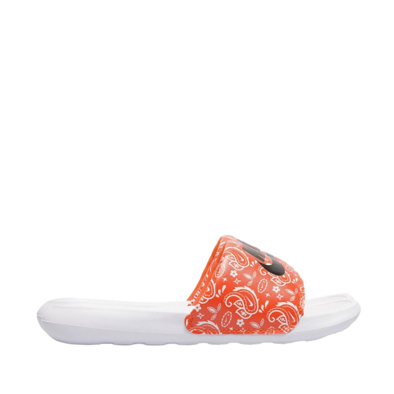 Тапочки жіночі Nike Victori One Slide Print White/Orange Cn9676-800