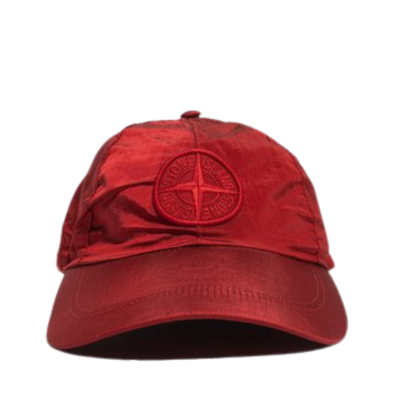 Кепка stone island nylon cap red