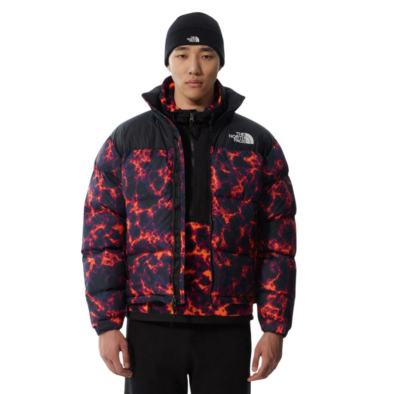 The North FACE Nuptse 1996 M Black Marble Camo Print